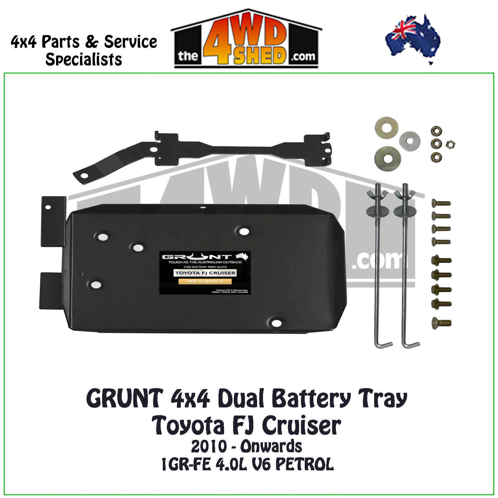 grunt dual battery tray fitting instructions