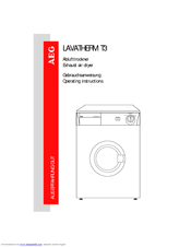Aeg lavatherm tumble dryer manual