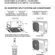 panasonic air conditioner manual cs-z21rkr