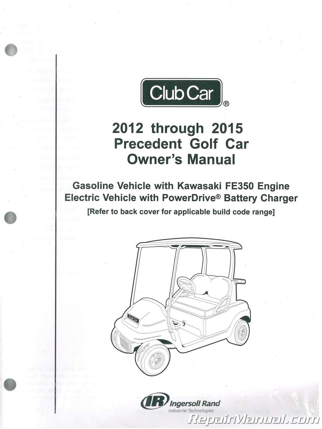 e car golf cart owners manual