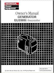 Honda eu2000i parts manual download