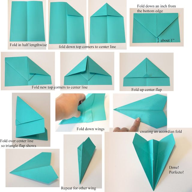 instructions on how to make a paper aeroplane