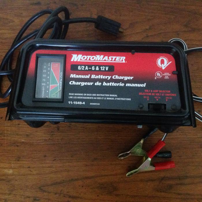 Motomaster automatic battery charger manual