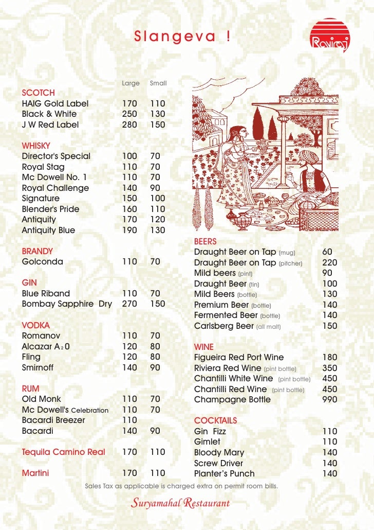 South indian restaurant menu pdf